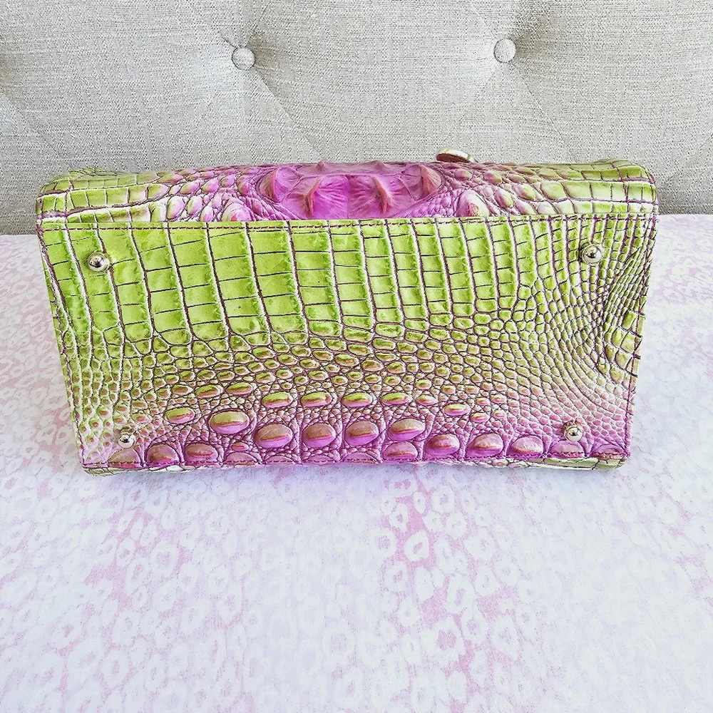 NWT Brahmin Limeade Ombre Melbourne Small Caroline - Picture 10 of 16